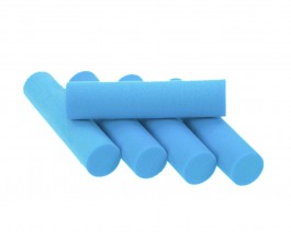 Foam Cylinders, Ice Blue, 10 mm